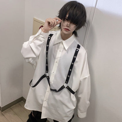 PSYNYXX セレクト　付きチェーンシャツ