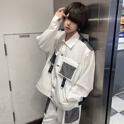 PSYNYXX  メッシュ切替サスペンダージャケットセットアップ