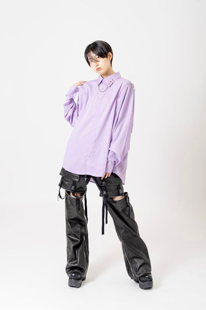 クロミ×PSYNYXX ラインストーンコラボシャツ　サンリオ　地雷