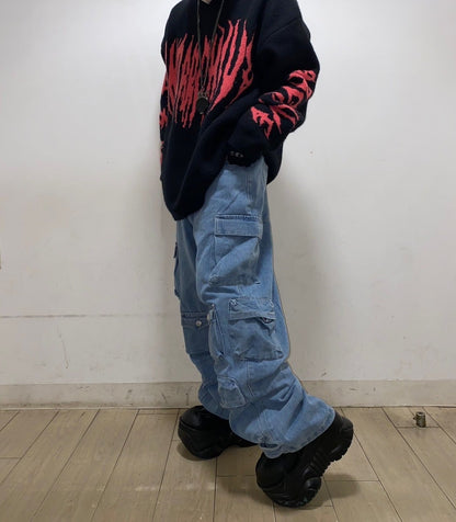 PSYNYXX セレクト　ワイドデニムパンツ