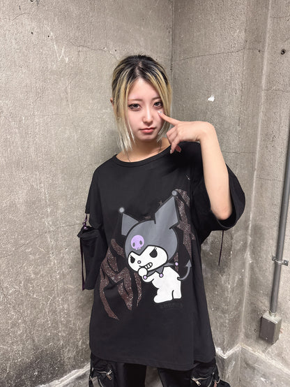 クロミ×PSYNYXXコラボオーバーサイズTシャツ 地雷 サブカル サンリオ