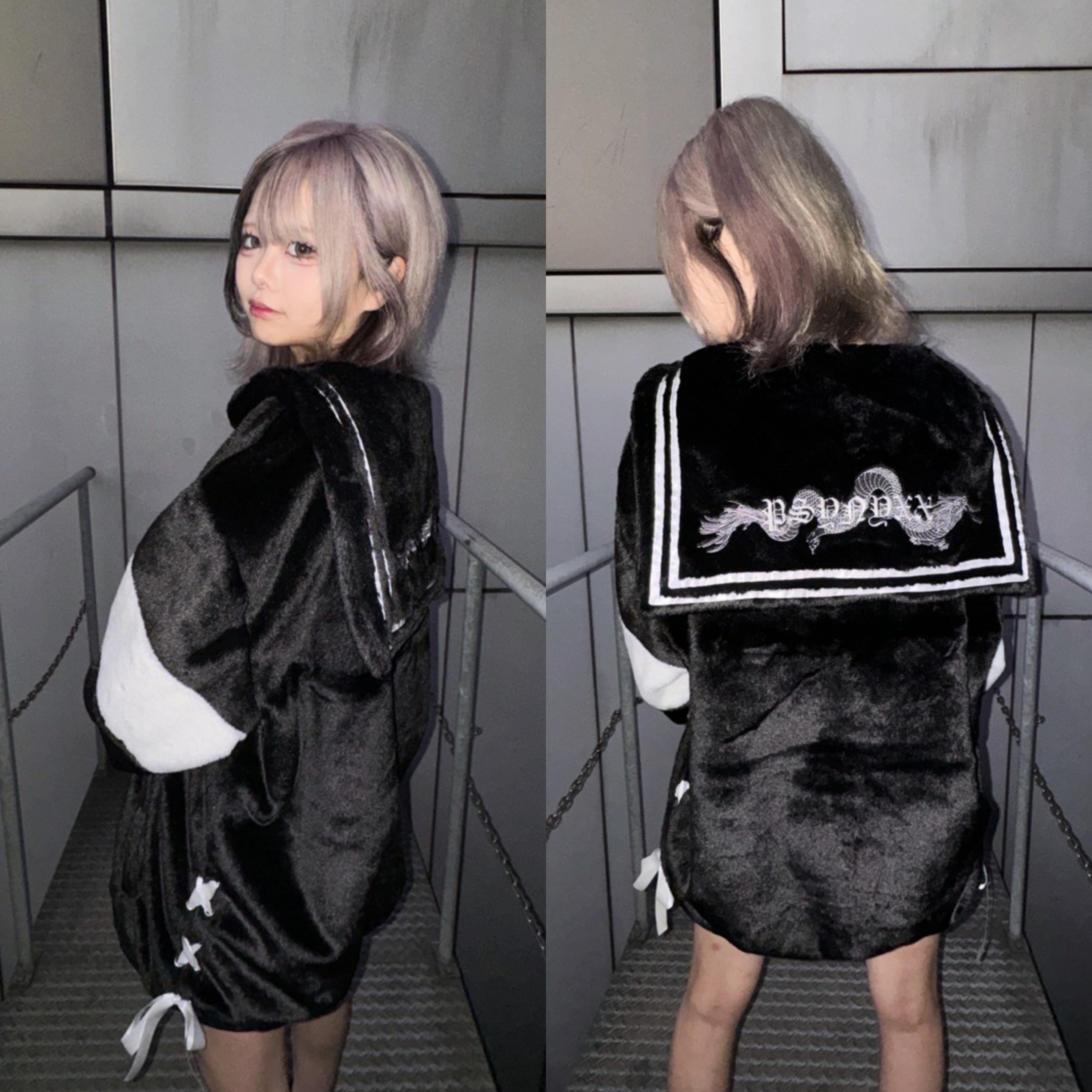PSYNYXX セーラーファーブルゾン 地雷系 サブカル系