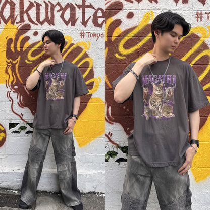 キジトラキャットTシャツ サブカル サブスト