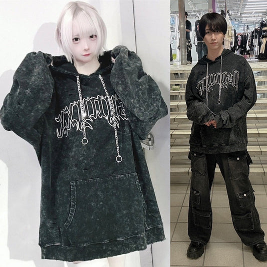 新型PSYNYXXケミカルダメージプルオーバーパーカー