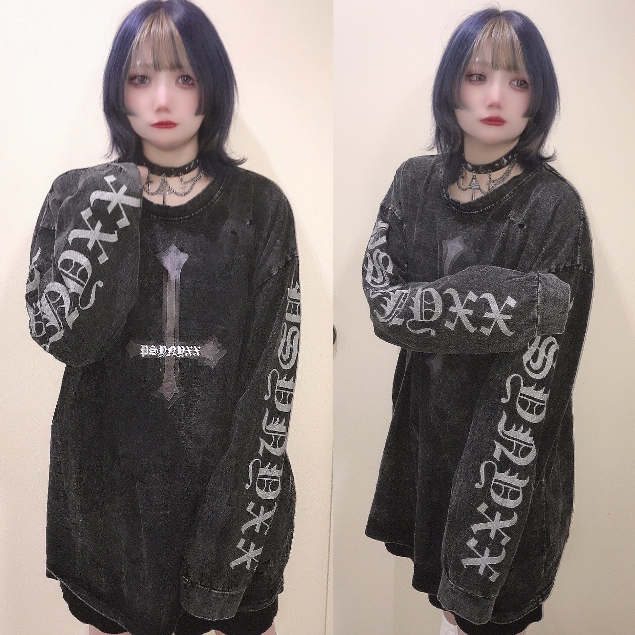 PSYNYXX ピグメントクロスロンT