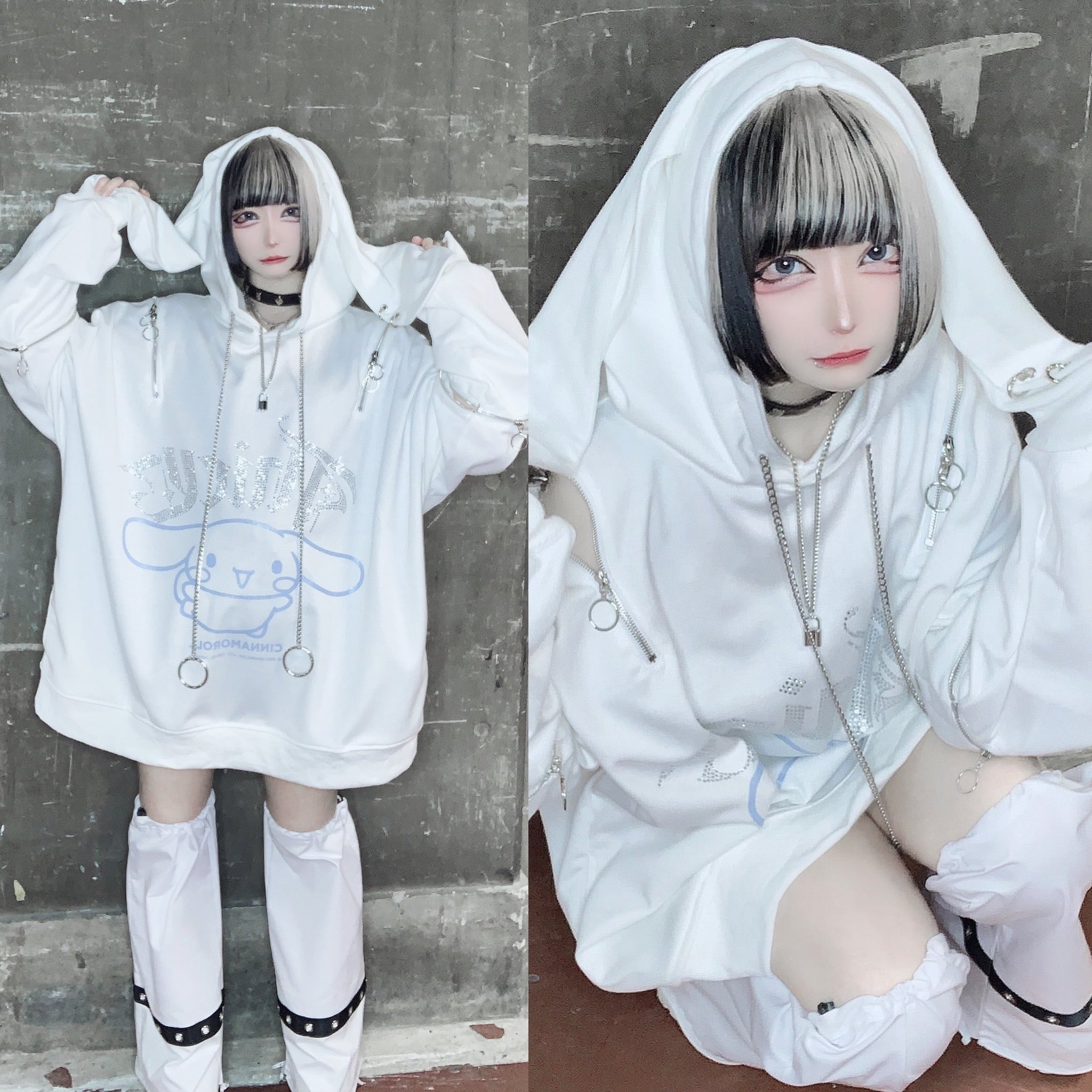 シナモロール×THICC コラボパーカー