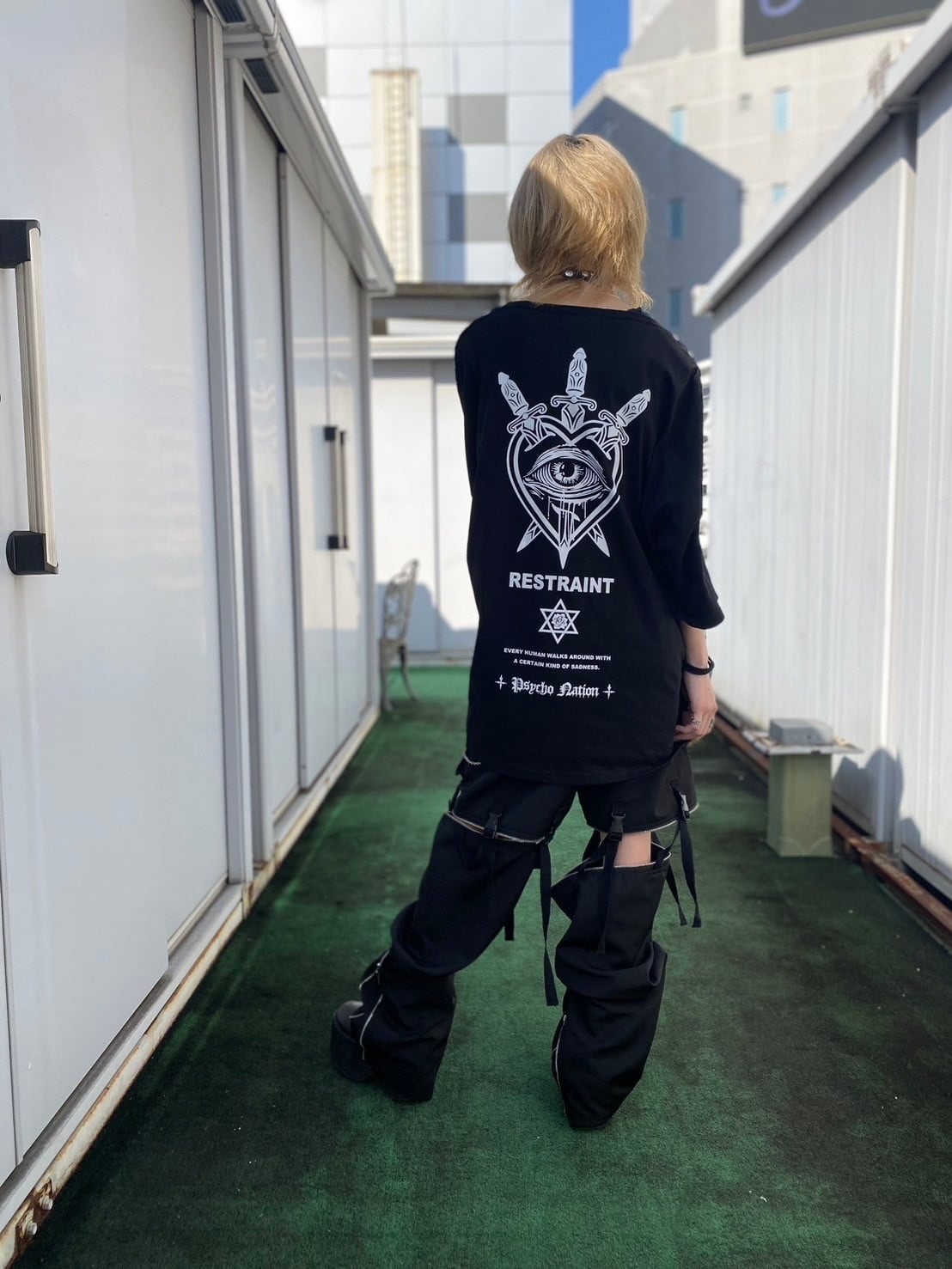 PSYNYXX SELECT 袖ハトメtshirts