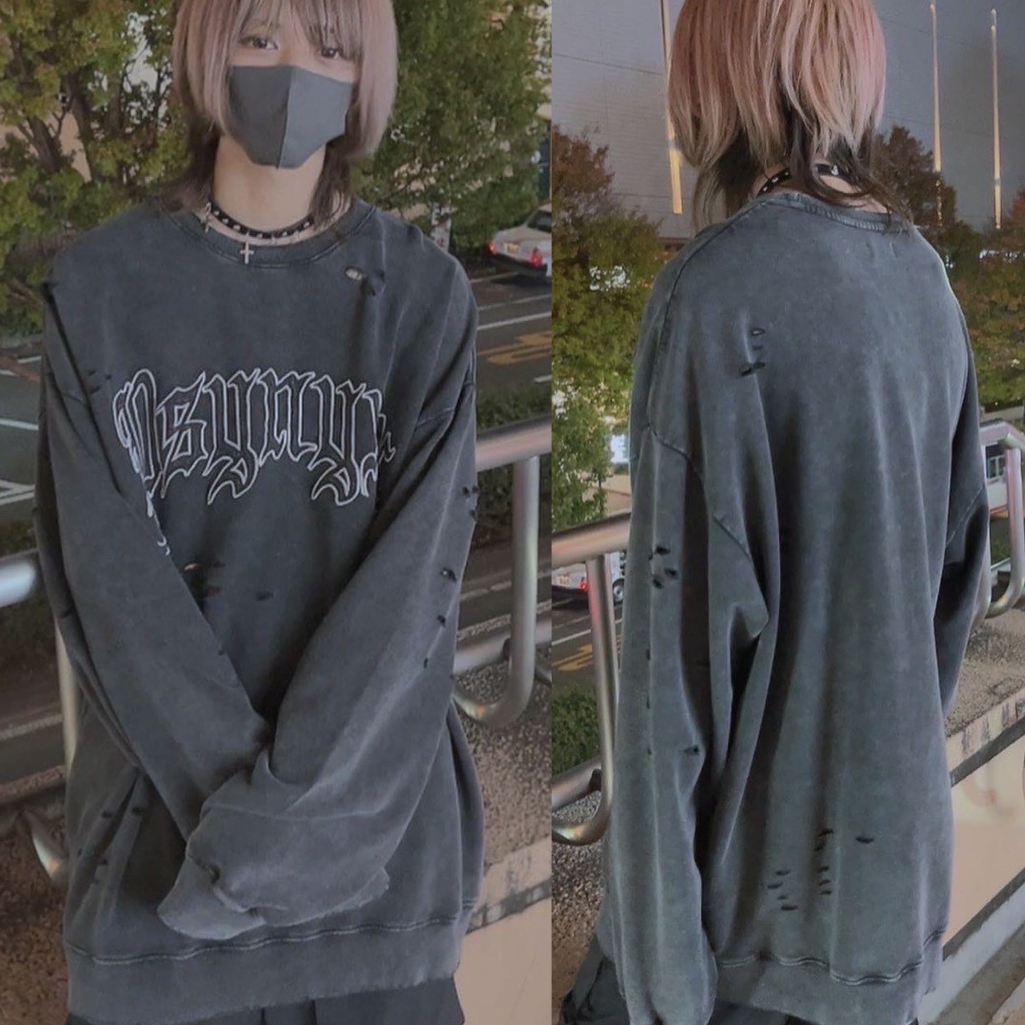 PSYNYXXピグメント加工トレーナー