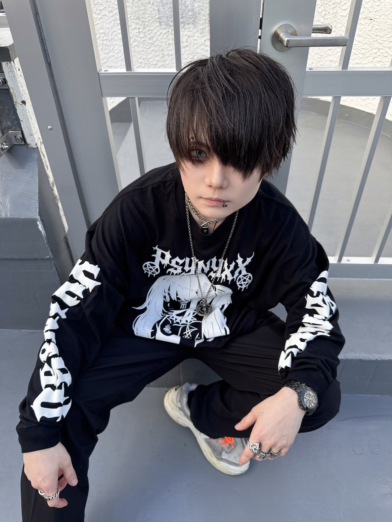 PSYNYXX Y2KガールロンT サブカル サブジラ 地雷 ストリート