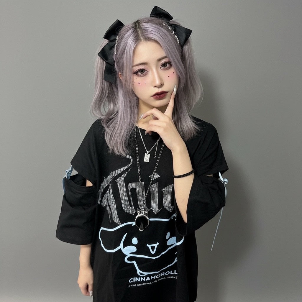 シナモン×THICC オーバーサイズTシャツ サンリオ シナモン – THICC PSYNYXX