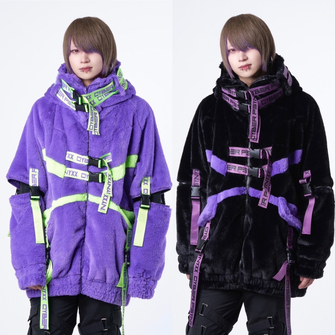 PSYNYXXサイバーファーブルゾン　グランジ　cyber アウター　冬服