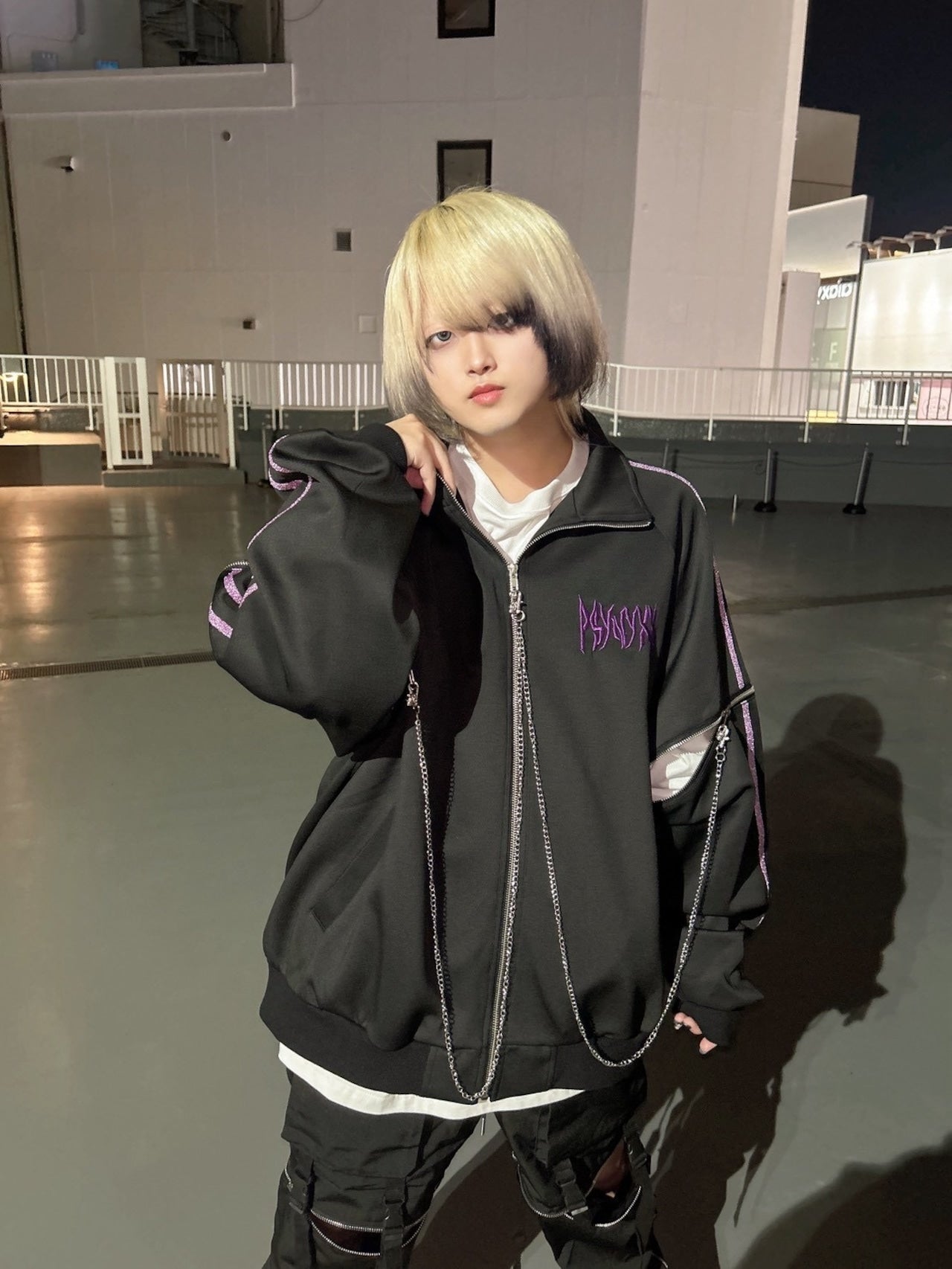 PSYNYXX バッククラウン刺繍ジャージ サブカル 地雷