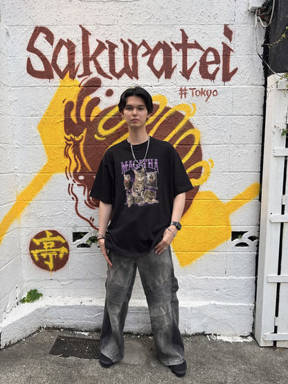 キジトラキャットTシャツ サブカル サブスト