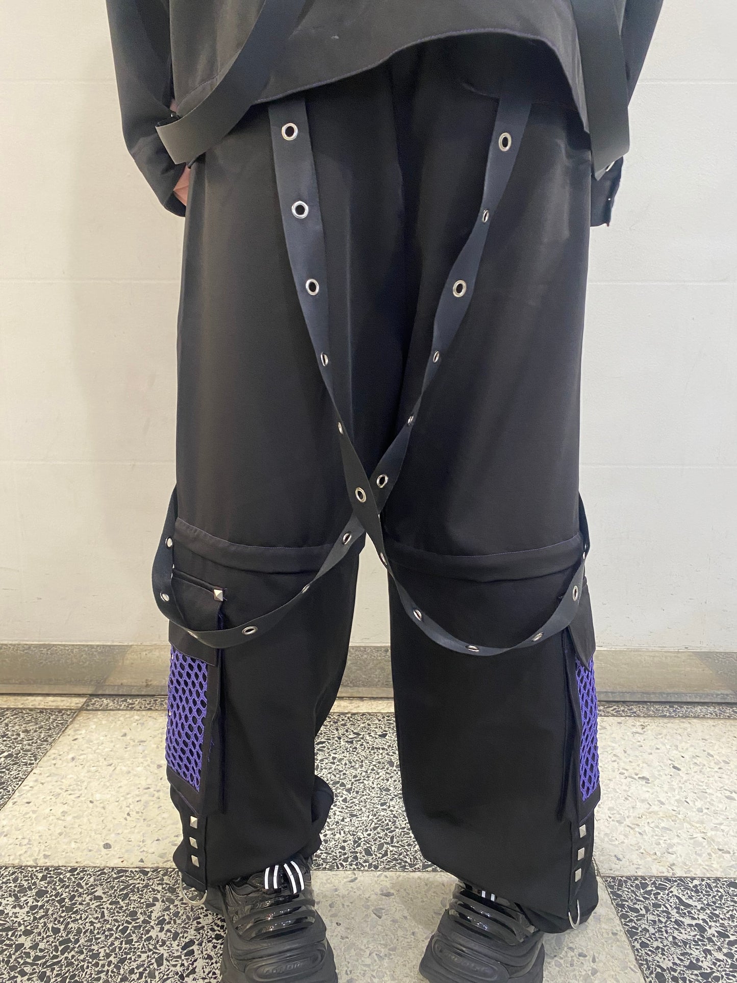 PSYNYXX BY THICC 切替メッシュベルトパンツ