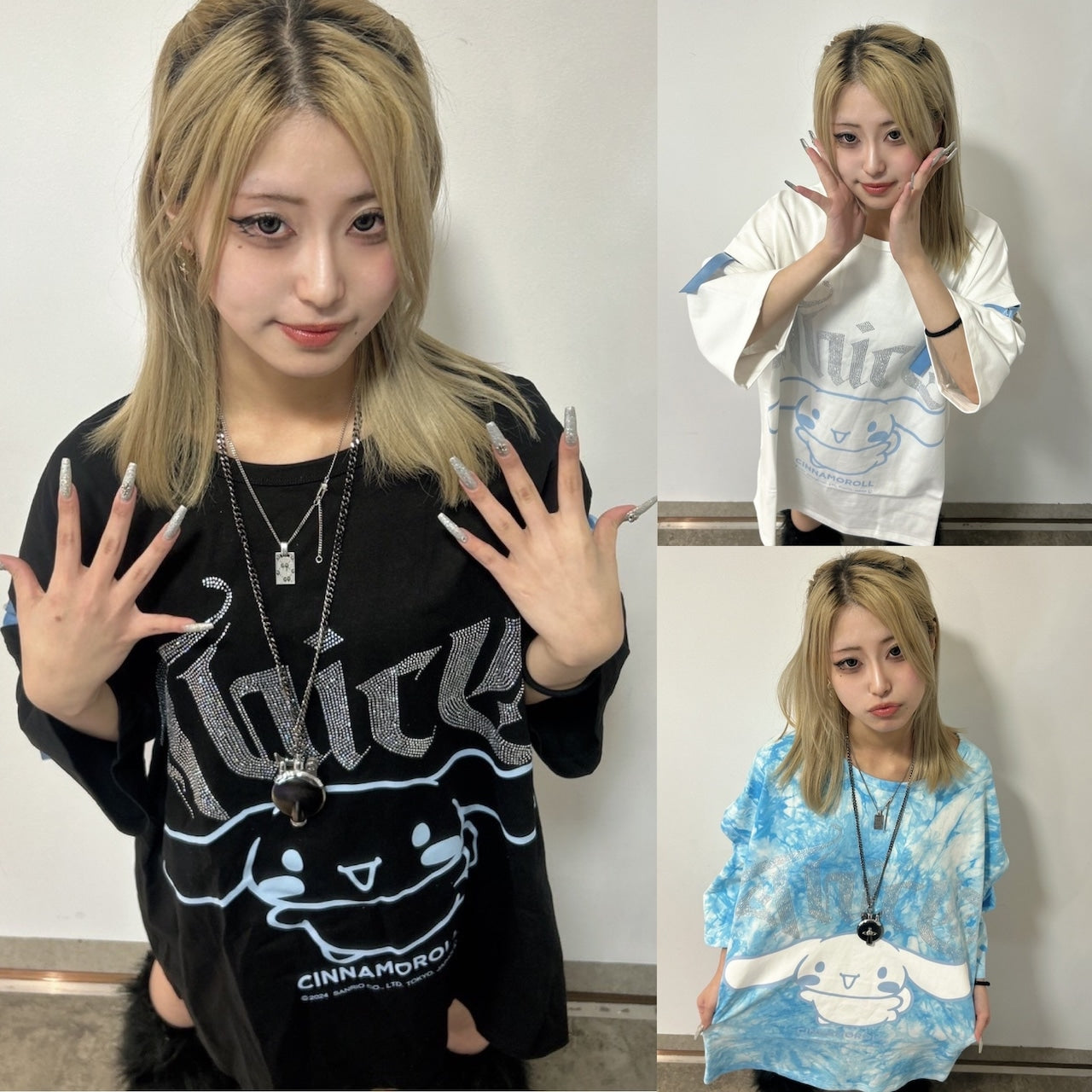 シナモン×THICC　オーバーサイズTシャツ サンリオ　シナモン　
