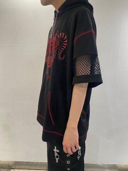 PSYNYXX BY THICC セレクト　ゴートメッシュパーカー