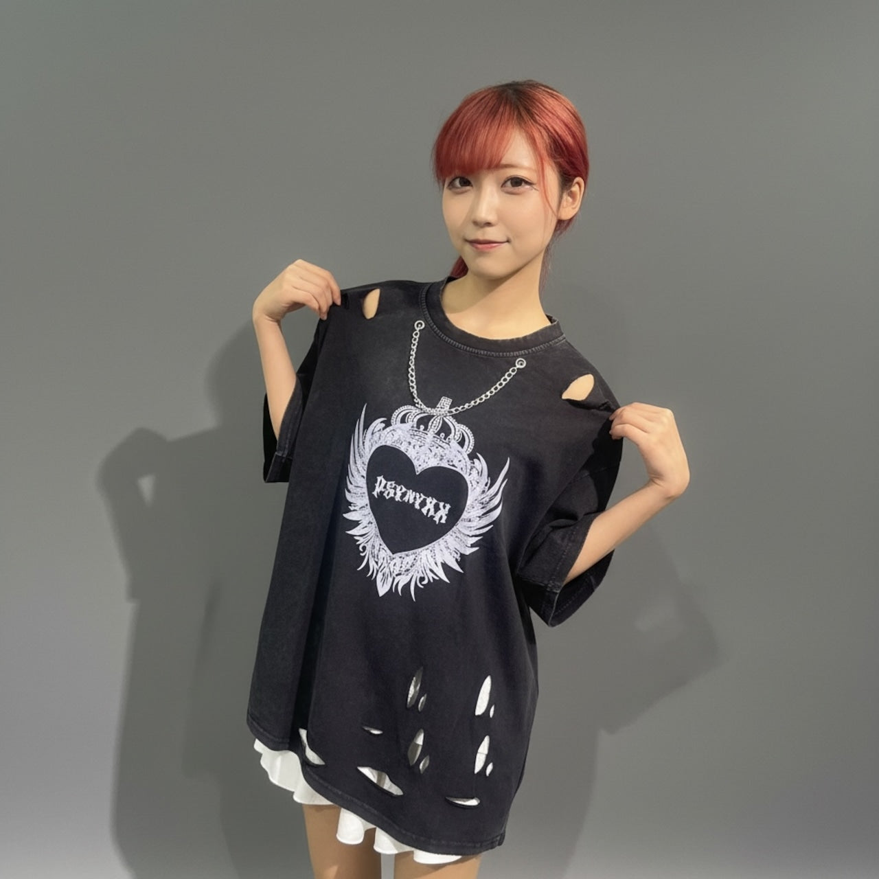 ハートウィングピグメントTシャツ