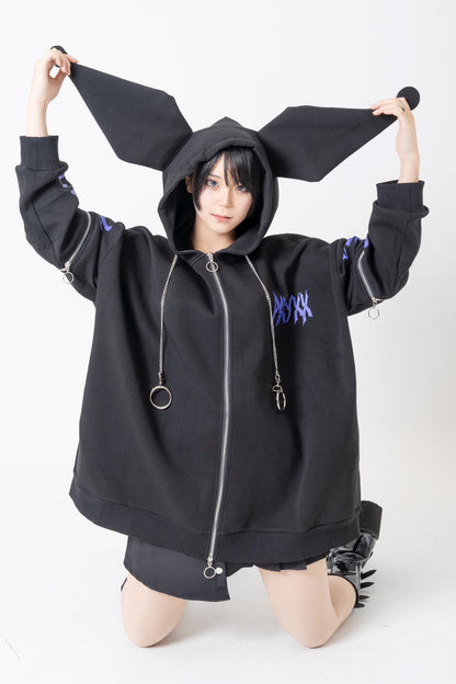 【希少】KUROMIクロミ×PSYNYXXパーカー 地雷 サブカル サンリオ