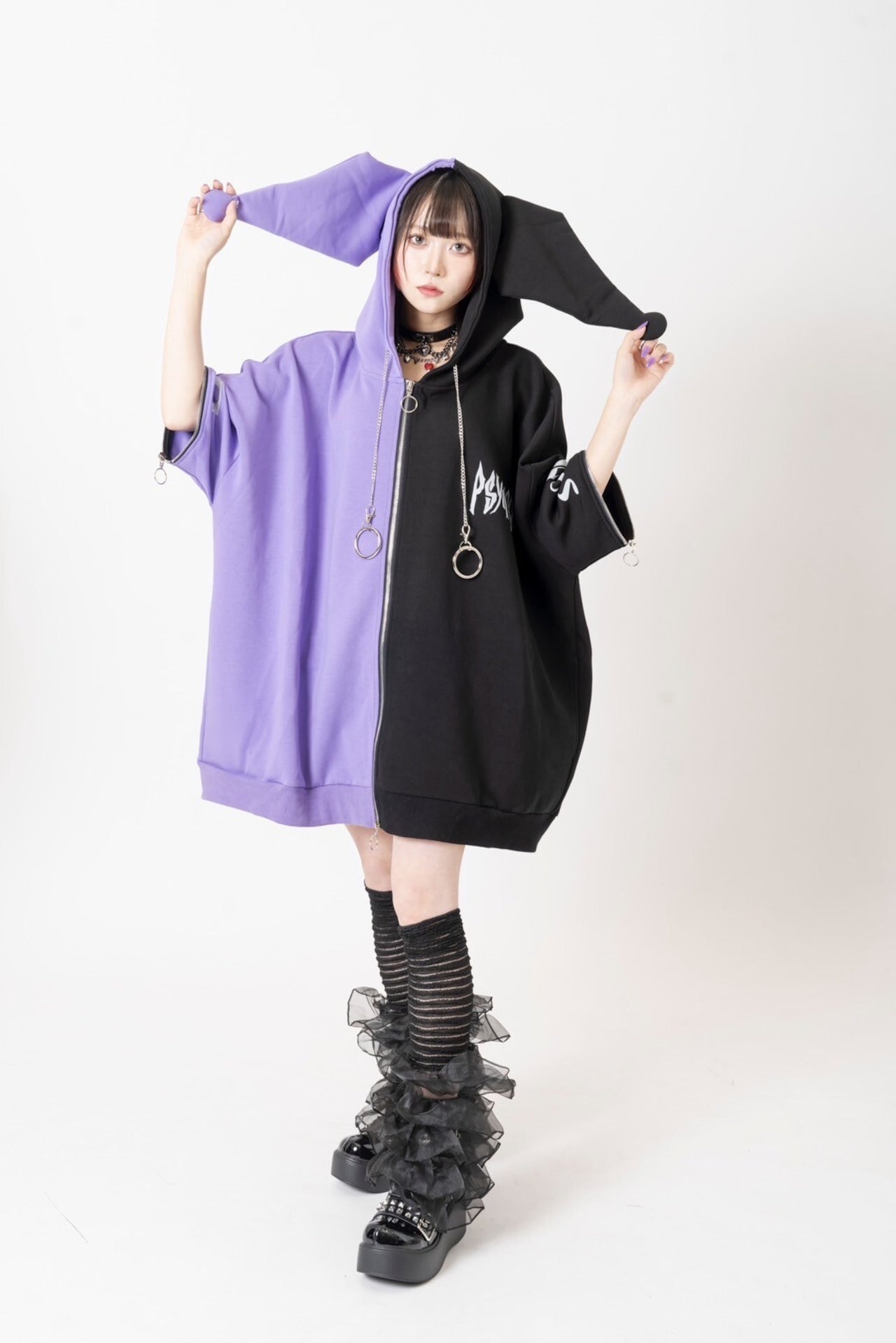 【希少】KUROMIクロミ×PSYNYXXパーカー 地雷 サブカル サンリオ