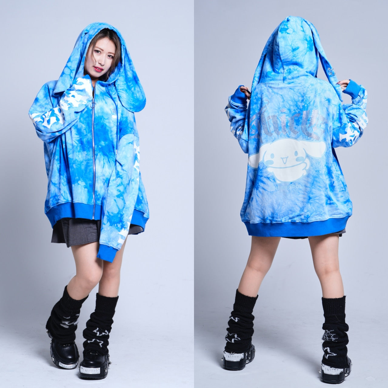 シナモン×PSYNYXXコラボZIPパーカー サブカル 地雷 天使界隈 サンリオ