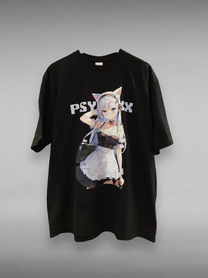 PSYNYXX 猫耳メイドガールtshirts