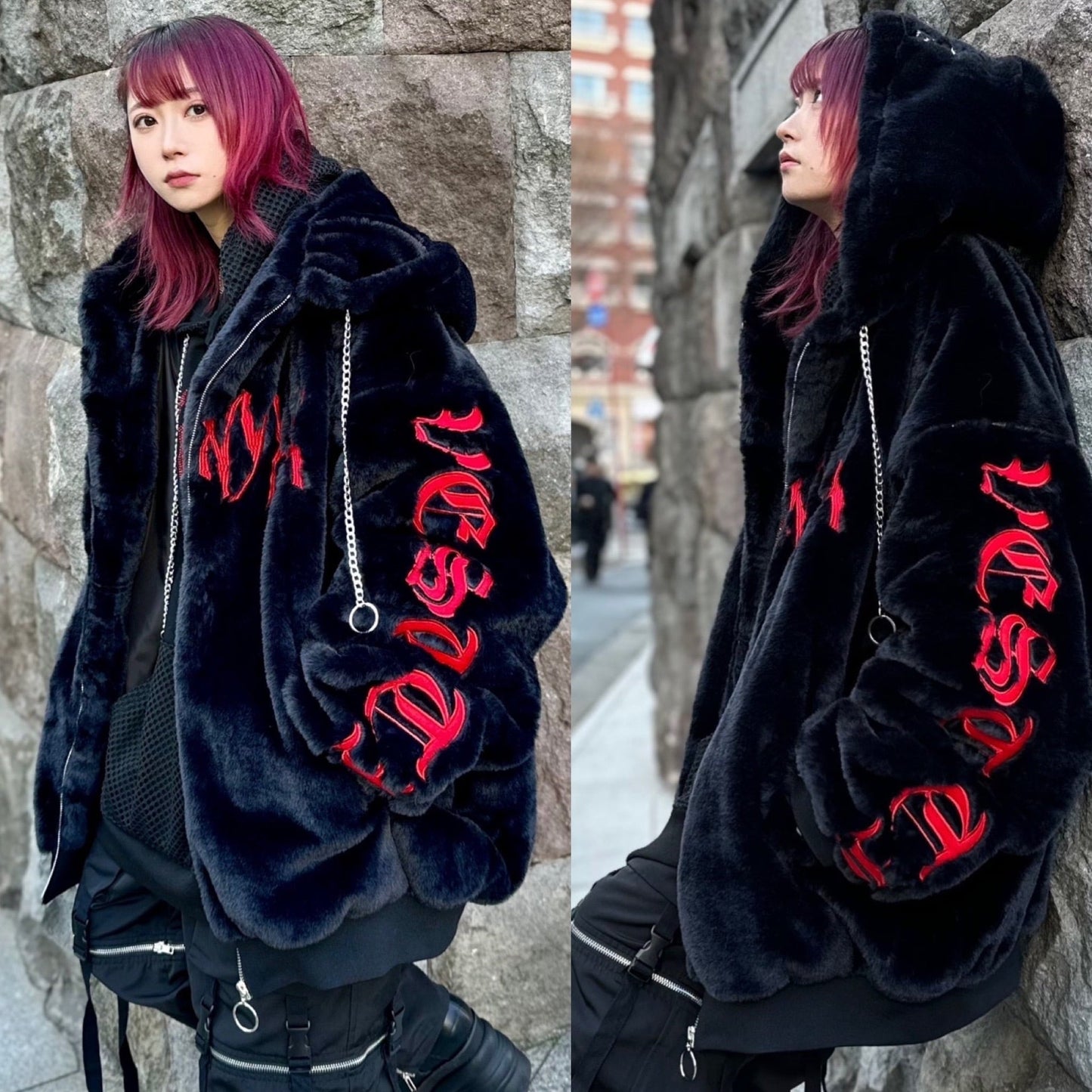 PSYNYXX×THICC 魔法陣ファーブルゾン