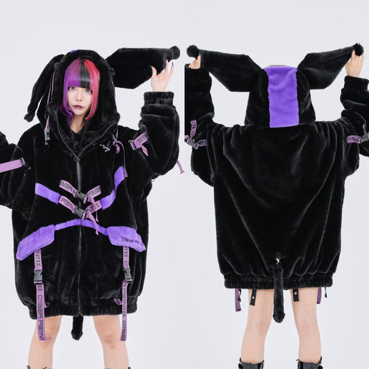 PSYNYXX デビルイヤーサイバーファーブルゾン サブカル サイバー　次世代ファッション　個性派　ネオストリート