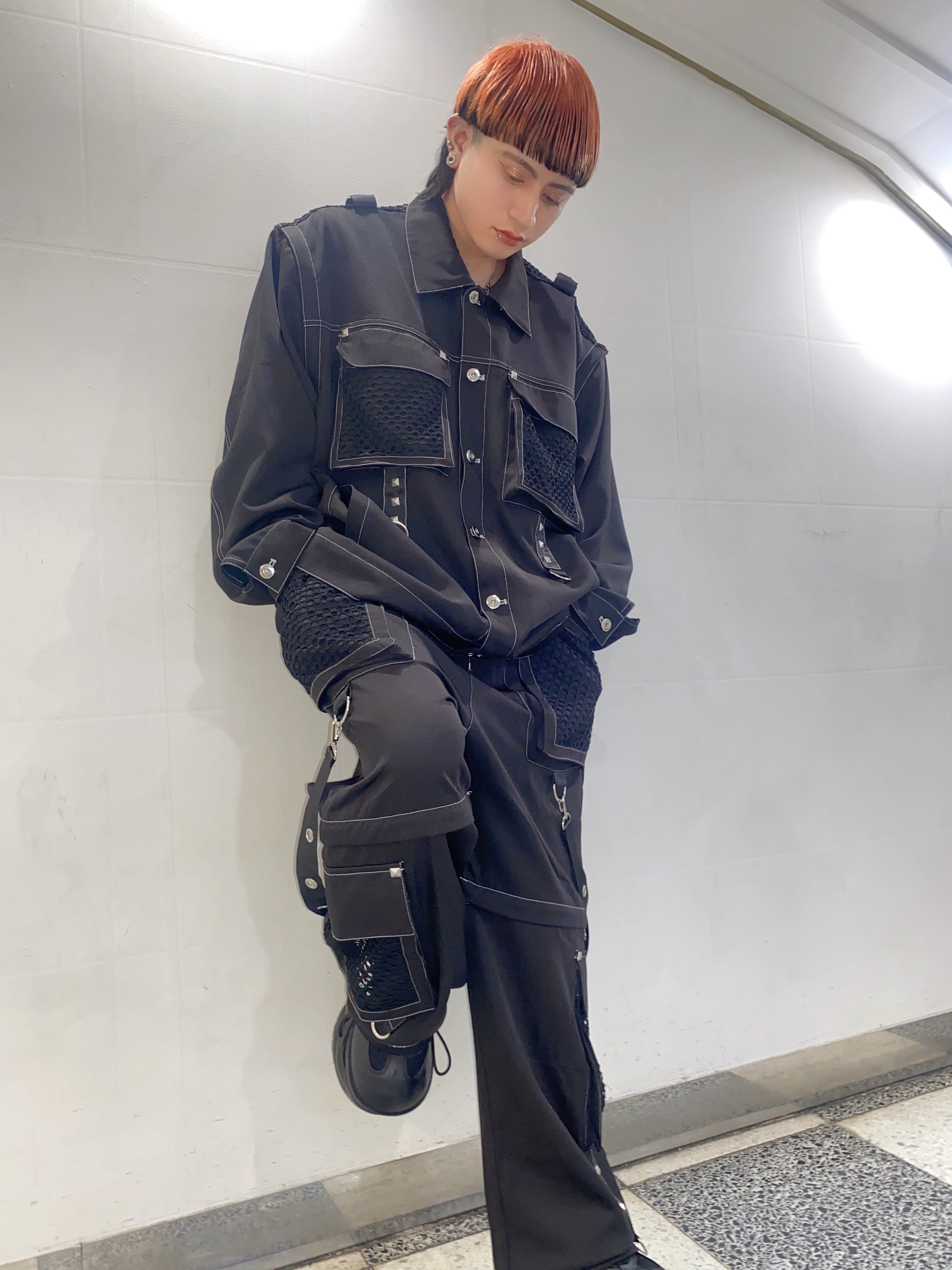 PSYNYXX BY THICC Mesh Belt Pants