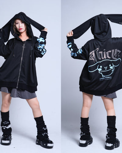 シナモン×PSYNYXXコラボZIPパーカー サブカル 地雷 天使界隈 サンリオ