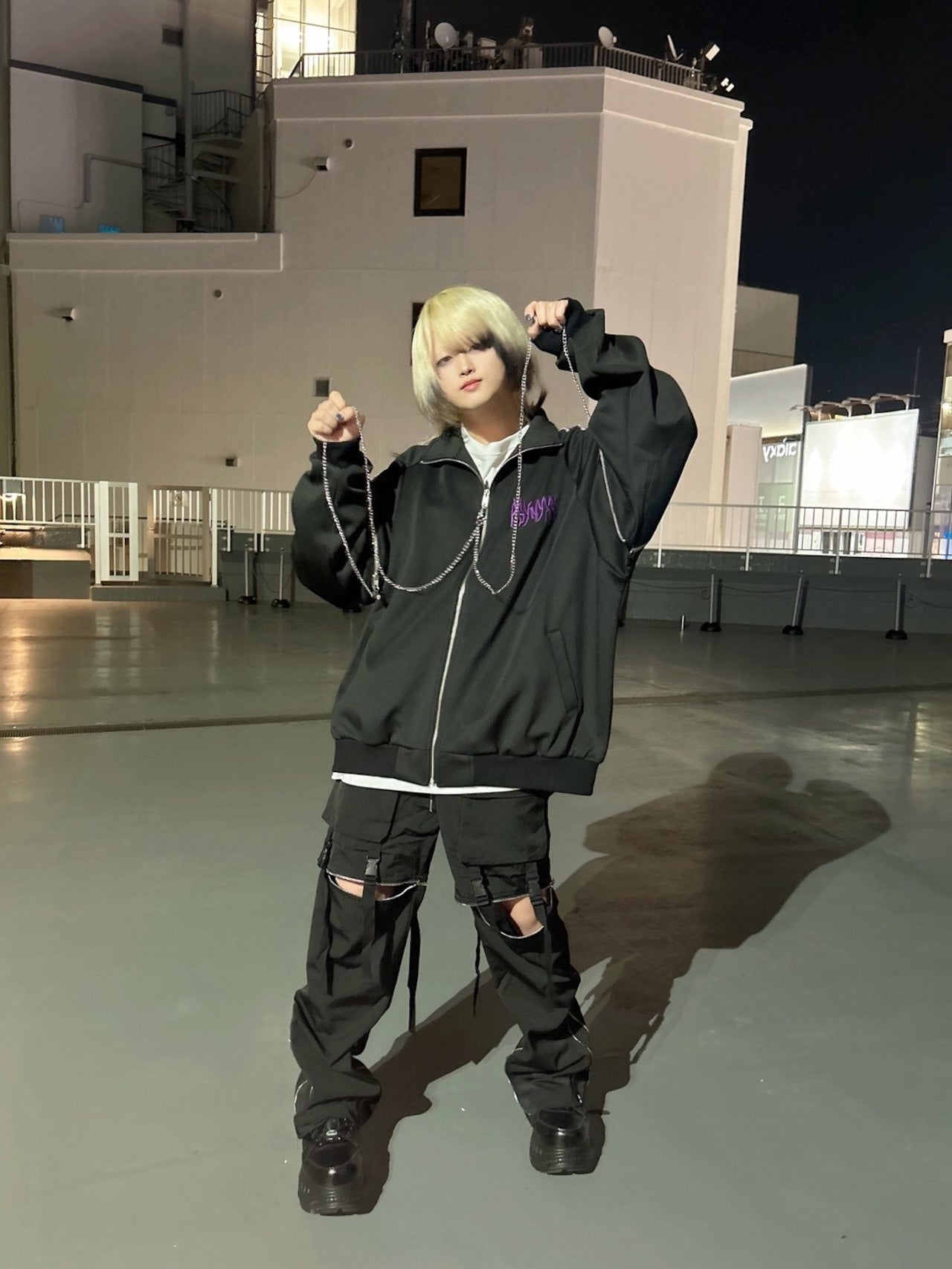 PSYNYXX バッククラウン刺繍ジャージ サブカル 地雷