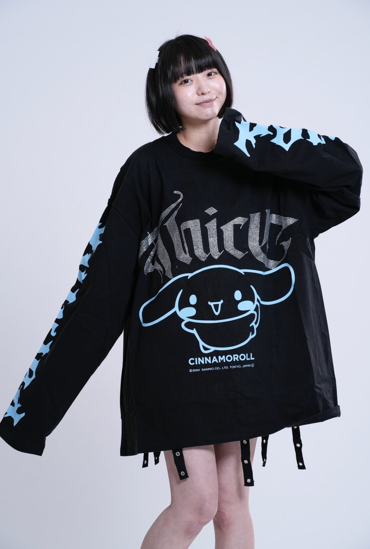 シナモロール×PSYNYXXコラボロンT ゆめ病みストリートサンリオ サブカル サブジラ　