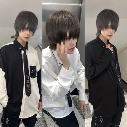 PSYNYXX BY THICCセレクト　チェーンピンネクタイシャツ