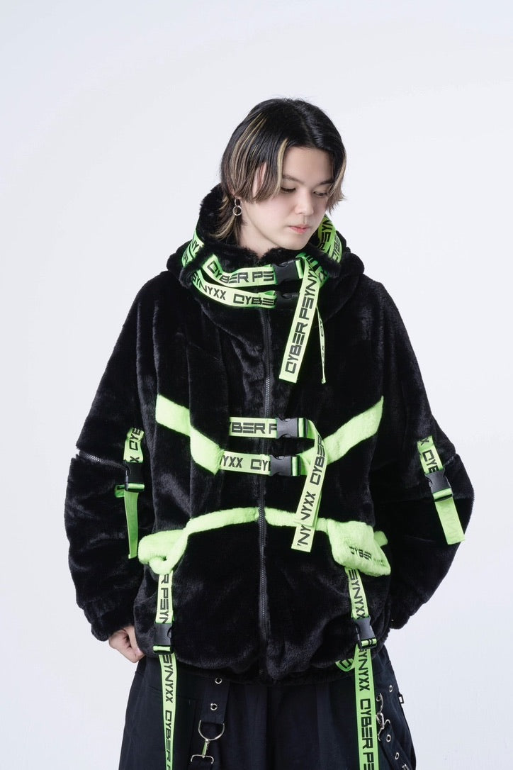 PSYNYXXサイバーファーブルゾン　グランジ　cyber アウター　冬服