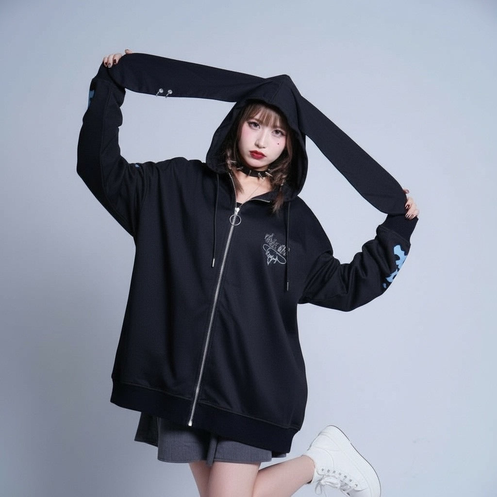 シナモン×PSYNYXXコラボZIPパーカー サブカル 地雷 天使界隈 サンリオ