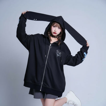 シナモン×PSYNYXXコラボZIPパーカー サブカル 地雷 天使界隈 サンリオ