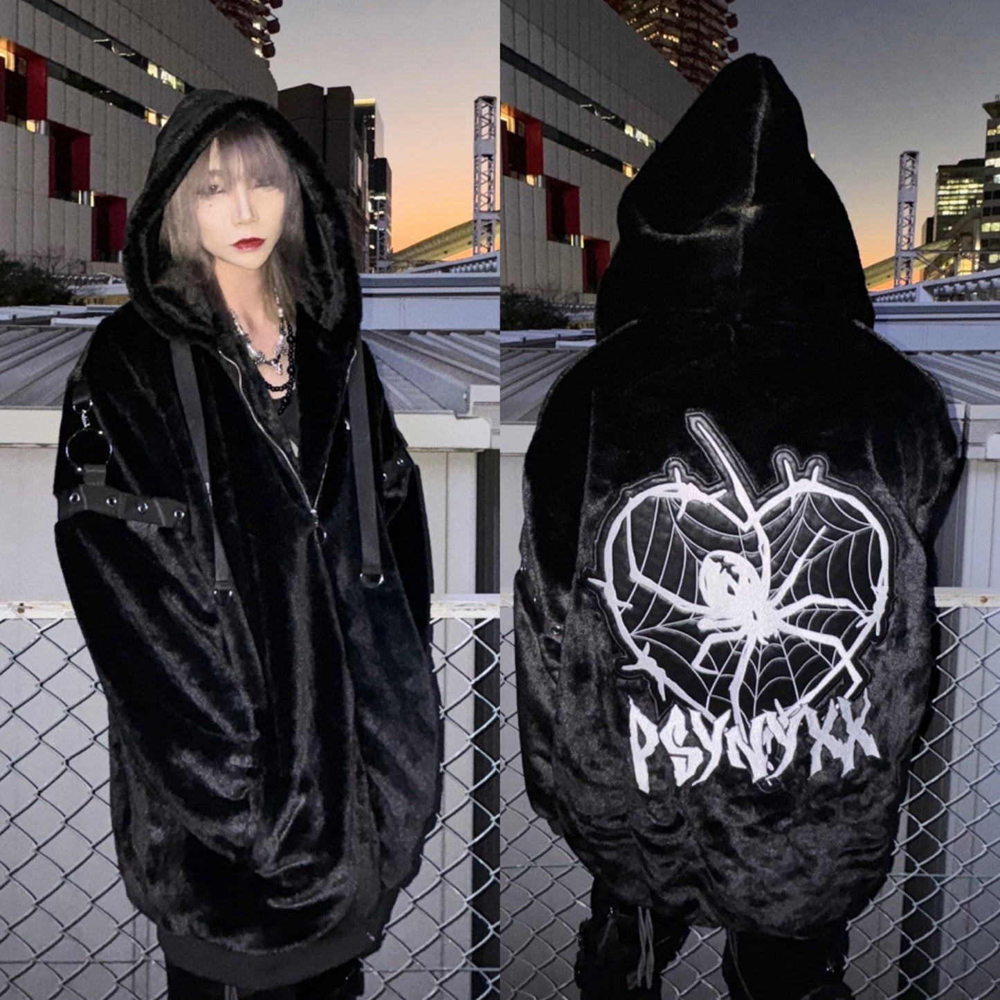 PSYNYXX スパイダーファーブルゾン 地雷系 サブカル サブジラ