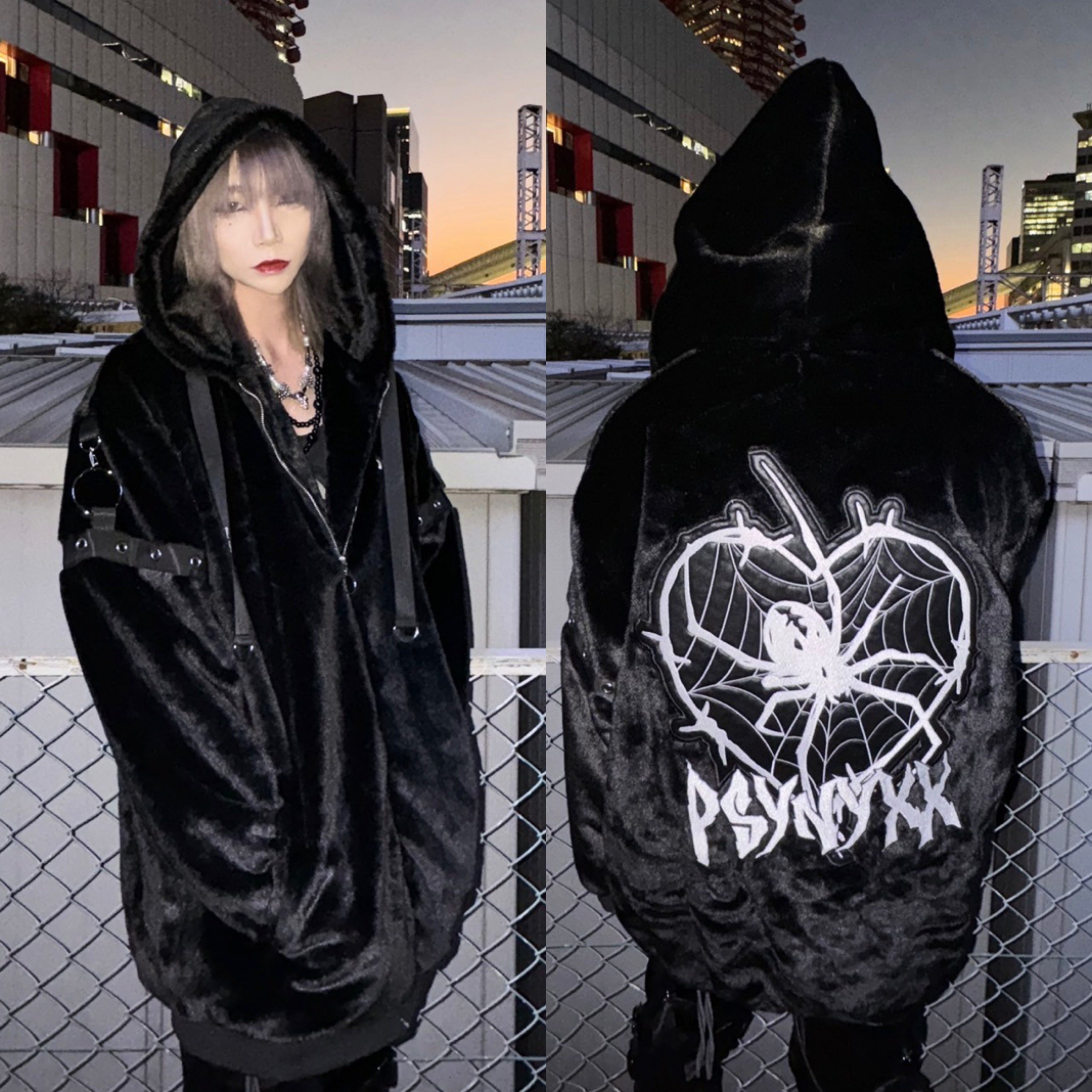 PSYNYXX スパイダーファーブルゾン 地雷系 サブカル サブジラ