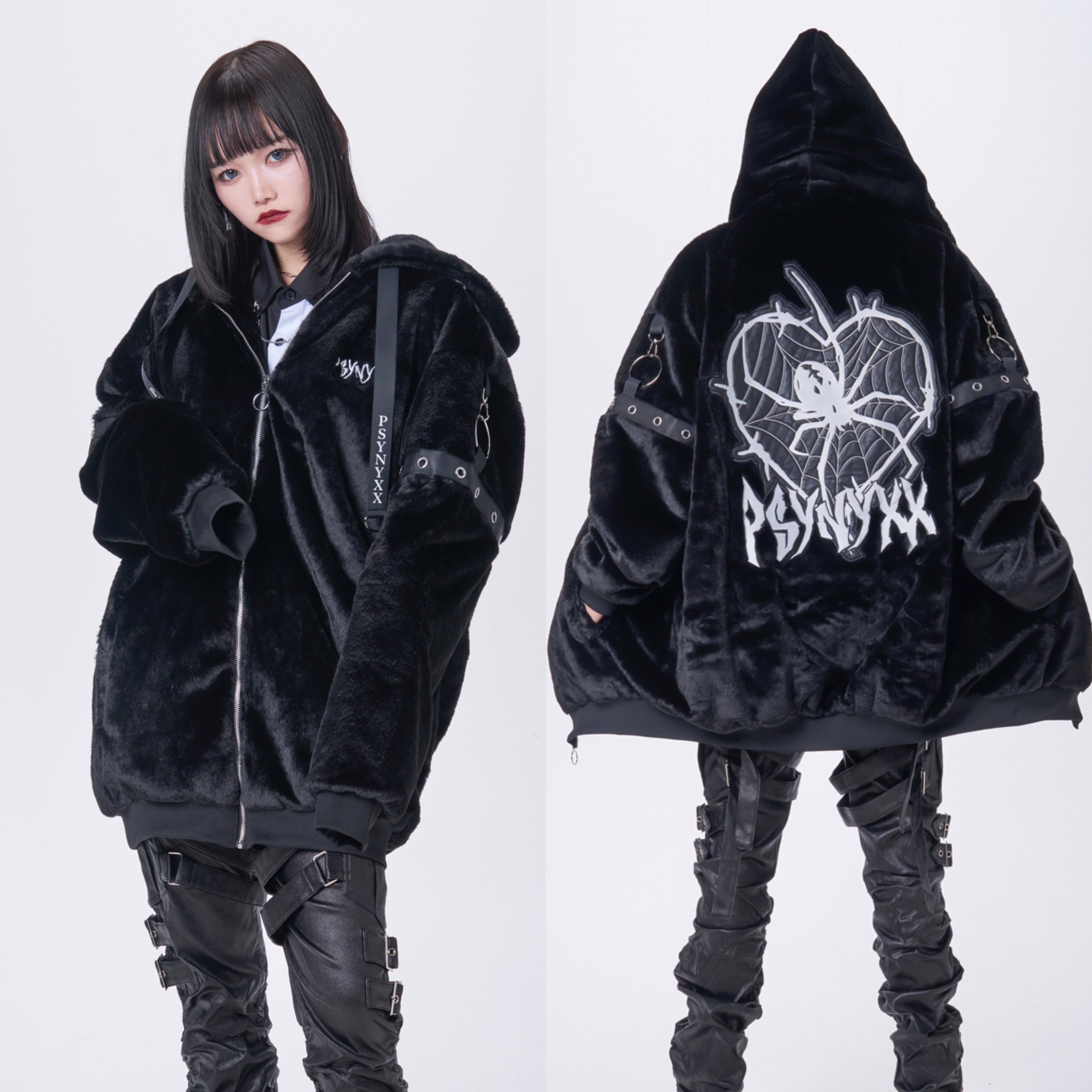 PSYNYXX スパイダーファーブルゾン 地雷系 サブカル サブジラ