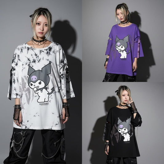 クロミ×PSYNYXXコラボオーバーサイズTシャツ 地雷 サブカル サンリオ