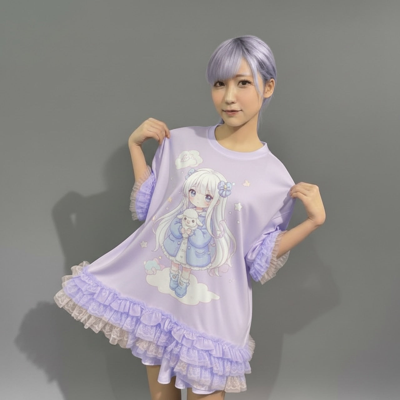 PSYNYXX select GIRLS イラストボンボン付　tshirts