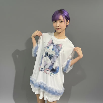 PSYNYXX select CAT ボンボン付きtshirts