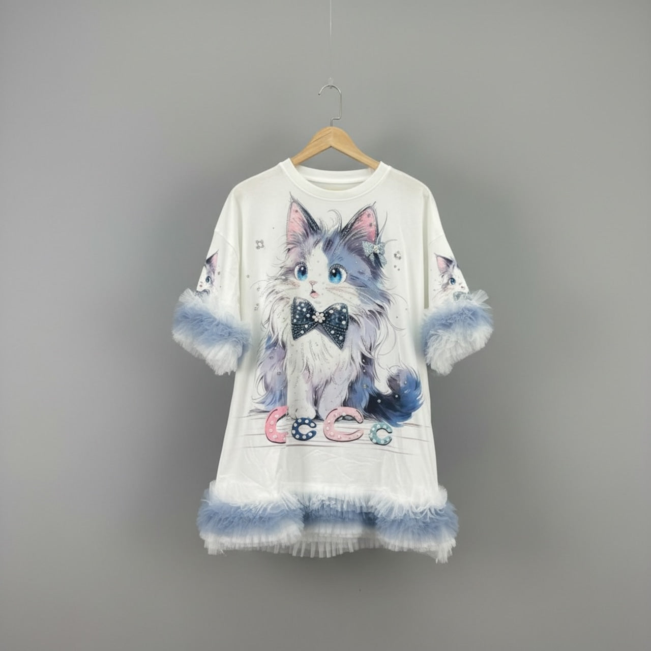 PSYNYXX select CAT ボンボン付きtshirts
