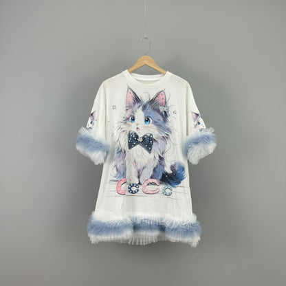 PSYNYXX select CAT ボンボン付きtshirts