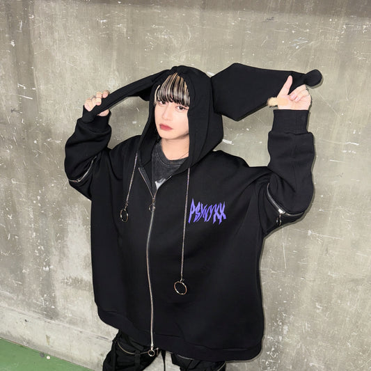 【希少】KUROMIクロミ×PSYNYXXパーカー 地雷 サブカル サンリオ