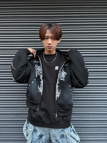 ゴシッククロススタッツフーディ サブカル グランジ 地雷