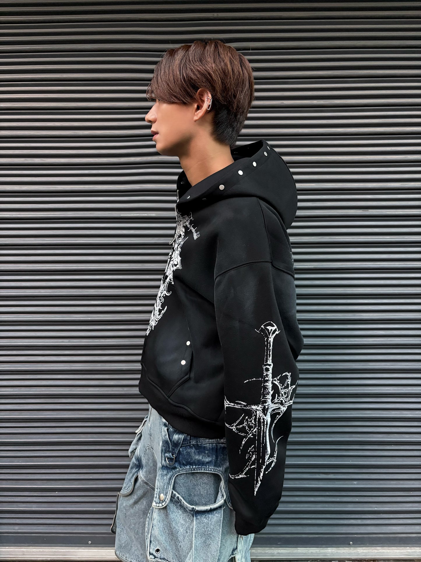 ゴシッククロススタッツフーディ サブカル グランジ 地雷