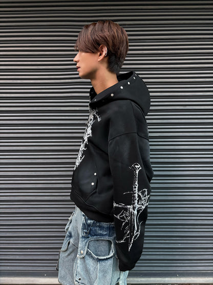 ゴシッククロススタッツフーディ サブカル グランジ 地雷