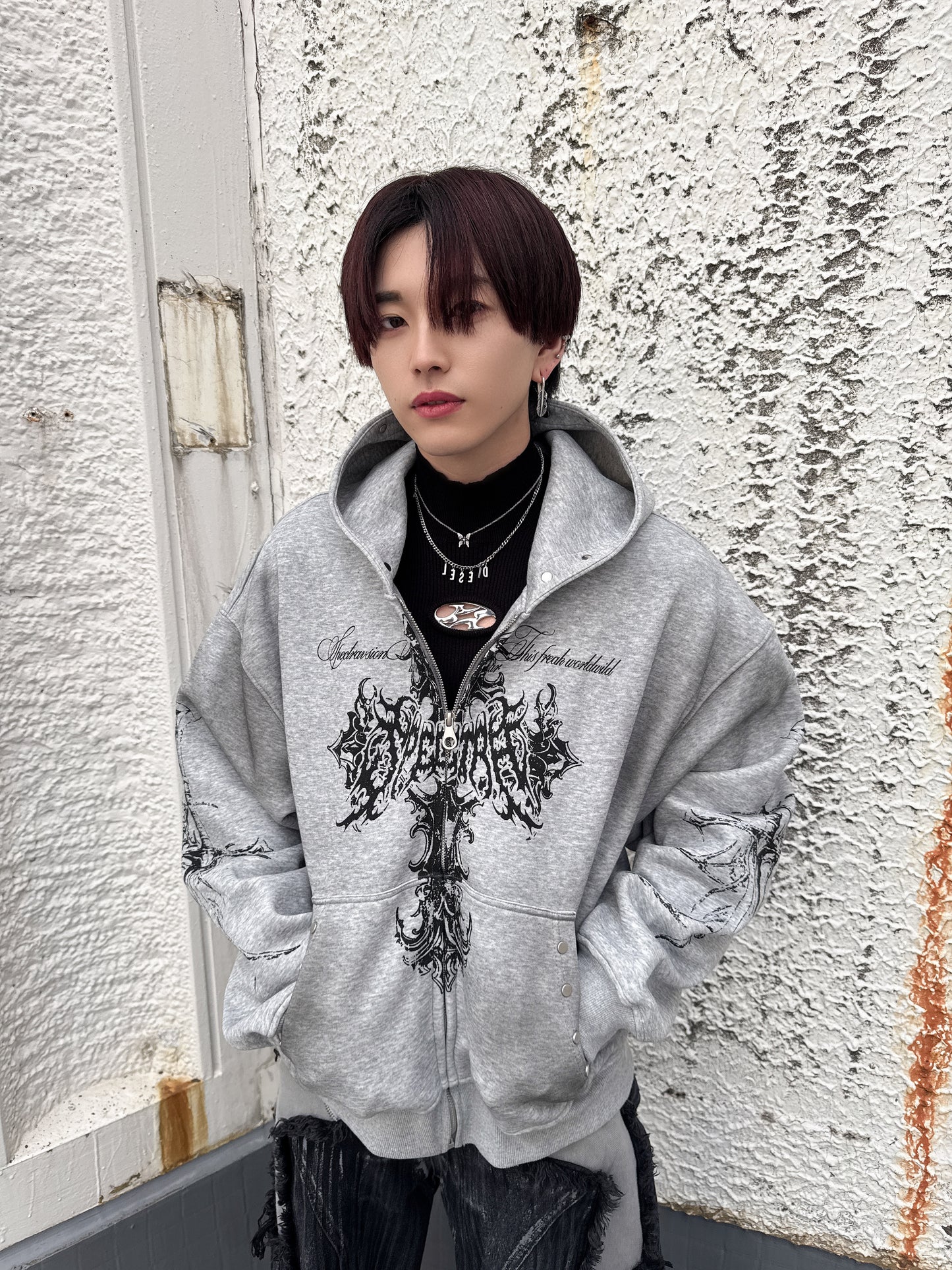 ゴシッククロススタッツフーディ サブカル グランジ 地雷