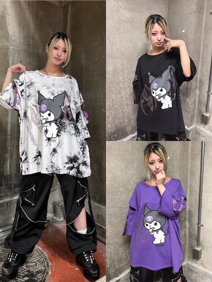 クロミ×PSYNYXXコラボオーバーサイズTシャツ 地雷 サブカル サンリオ
