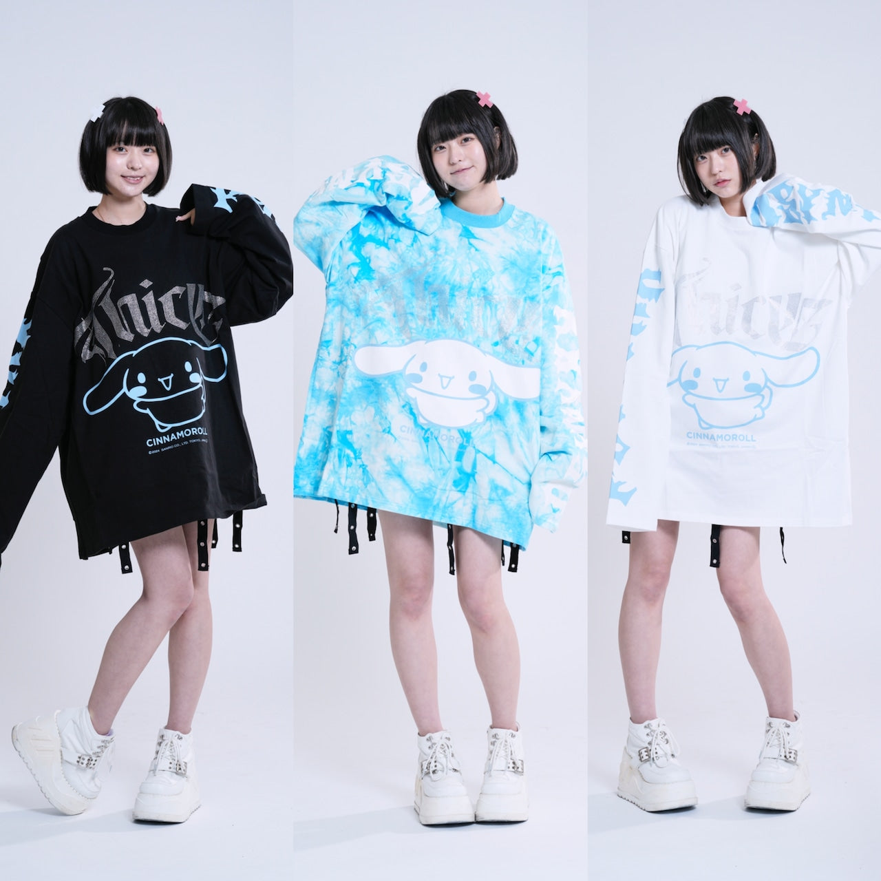 シナモロール×PSYNYXXコラボロンT ゆめ病みストリートサンリオ サブカル サブジラ　